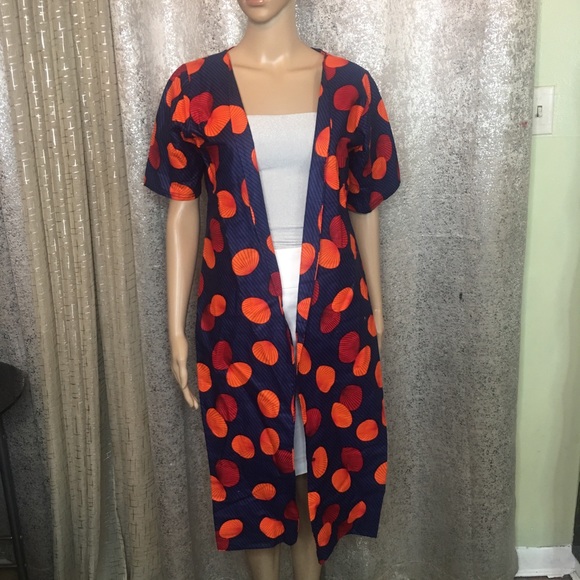 African Ankara jacket short sleeve tailor made - Picture 2 of 2